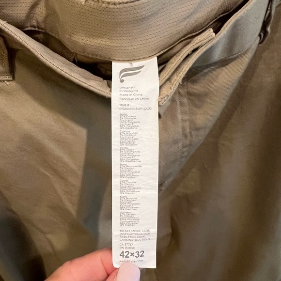 Fabletics Men's Khaki Chinos - Picture 4 of 4